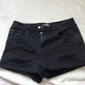Forever21 black 28 jean shorts
